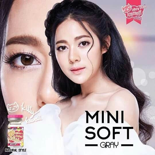 Kitty Kawaii Mini Soft Gray Contact Lens