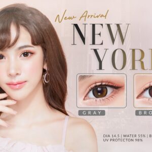 Kitty Kawaii New York Brown and Gray Contact Lens