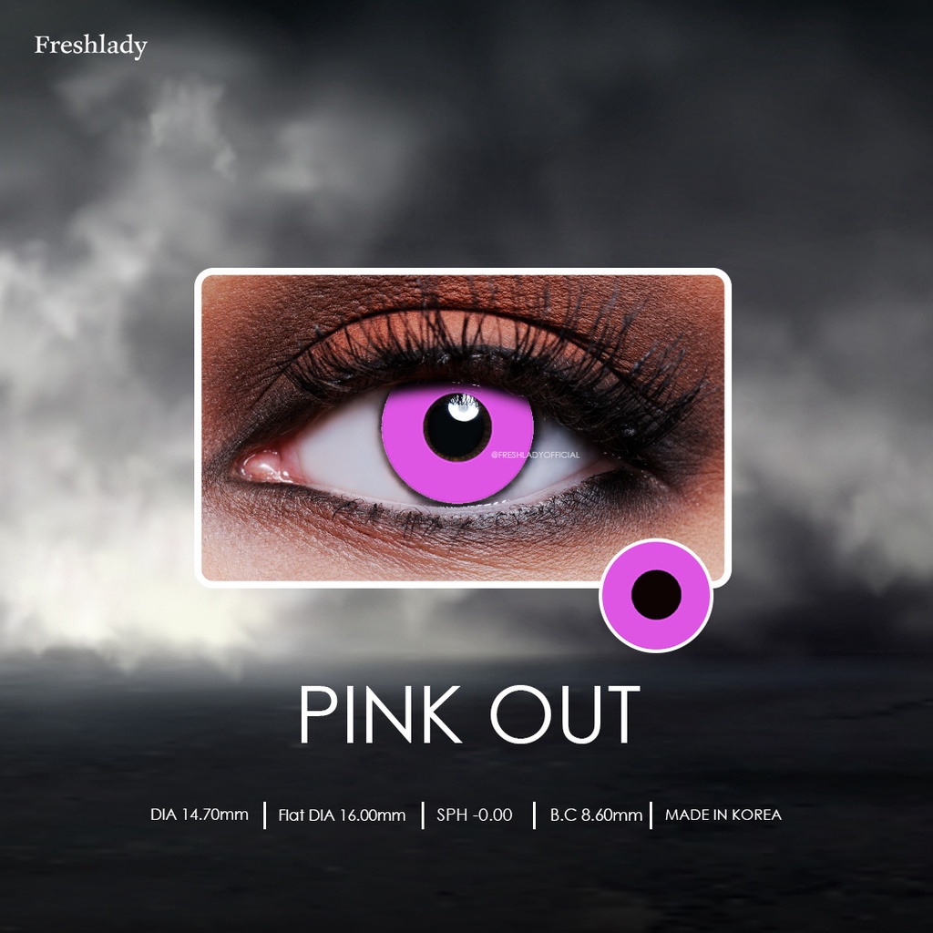 Fresh Lady Cosplay Pink Out Contact Lens - Image 2