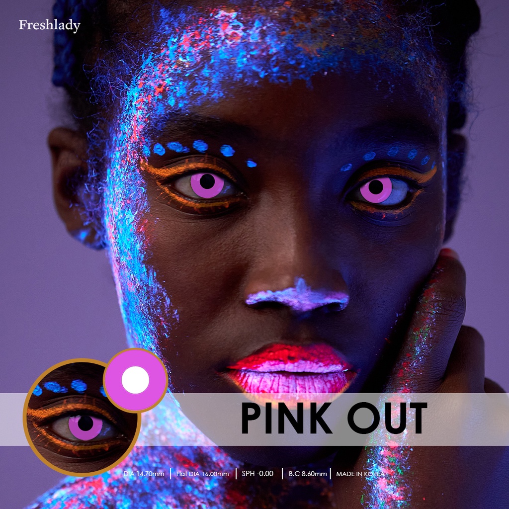 Fresh Lady Cosplay Pink Out Contact Lens