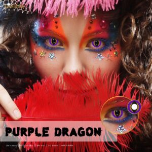 Fresh Lady Cosplay Purple Dragon Contact Lens