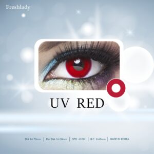 Fresh Lady Cosplay UV Red Contact Lens