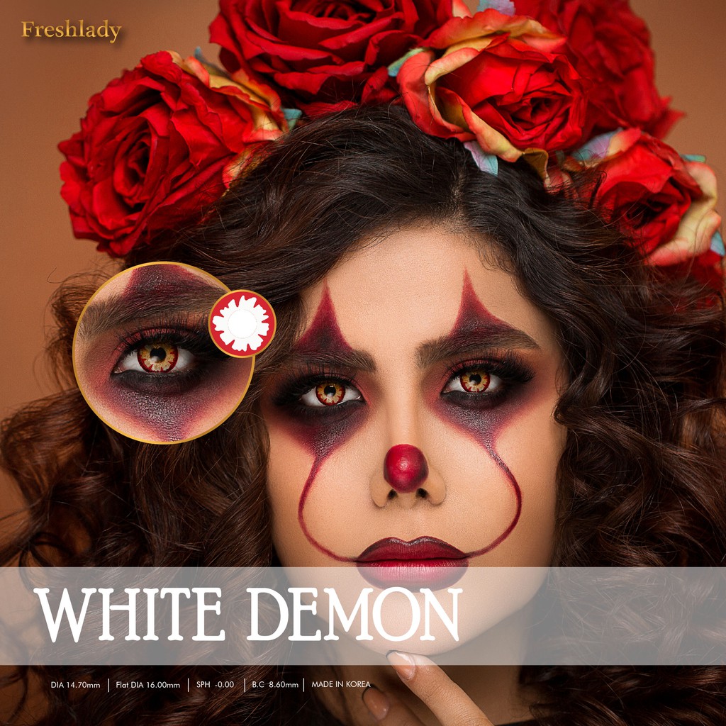 Fresh Lady Cosplay White Demon Contact Lens