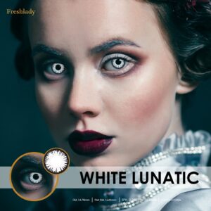 Fresh Lady Cosplay White Lunatic Contact Lens