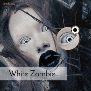 Fresh Lady Cosplay White Zombie Contact Lens