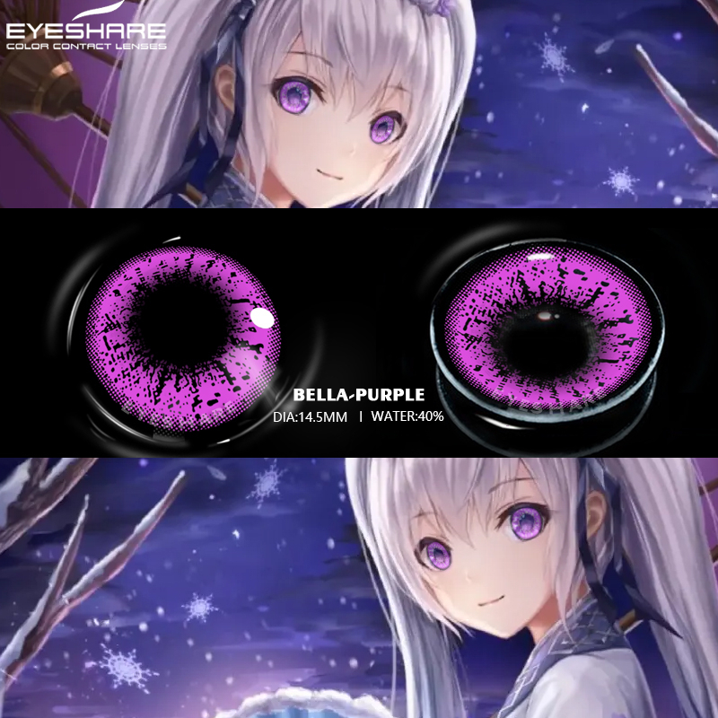 Eyeshare Bella Purple Cosplay Crazy Contact Lens