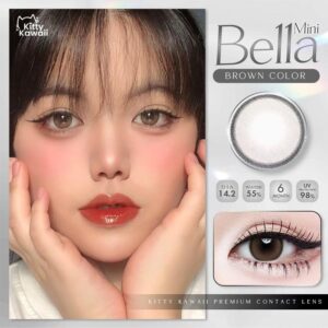 Kitty Kawaii Mini Bella Brown and Gray Contact Lens