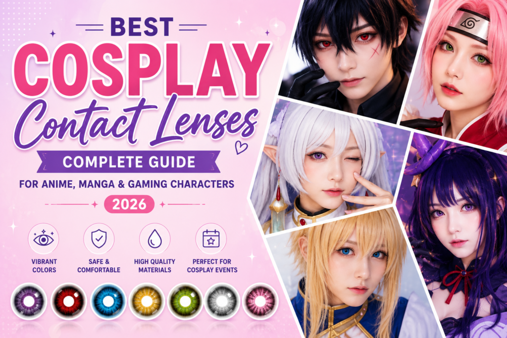 Best cosplay contact lenses for anime, manga and gaming characters