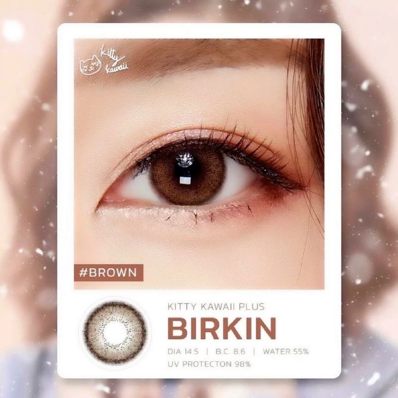 Kitty Kawaii Birkin Colored Contact Lenses | Gray & Brown (0.00 to -8.00) - Image 4