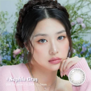 Eyesm Sephia Gray colored contact lens made in Korea
