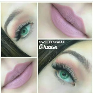 Sweety Plus Spatax Green coloured contact lens made in Korea